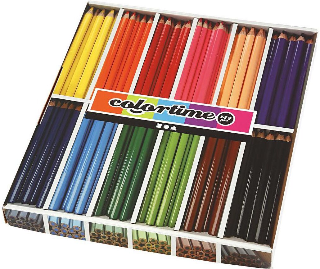 Buntstift CREATIV COMPANY "Jumbo 12 x 12 Stück Mehrfarbig", bunt (mehrfarbig), Holz, Stifte, Buntstift mehrfarbig Einheitsgröße
