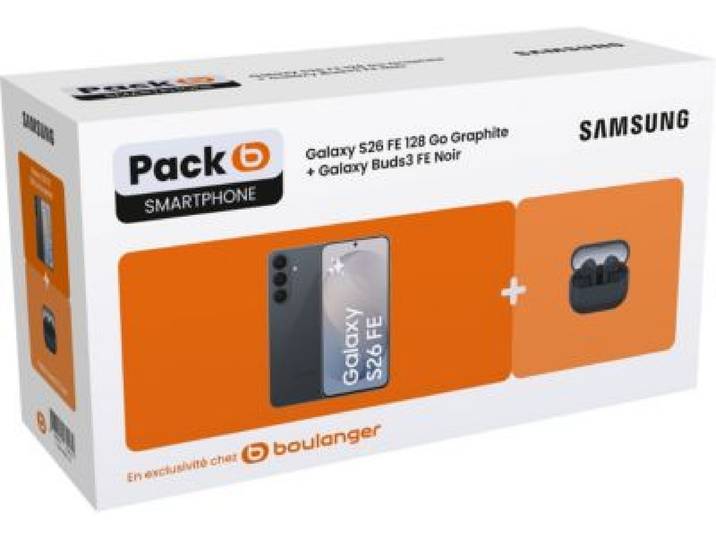 Samsung - Smartphone Pack S26fe 5g128go Graphite + Galaxy Buds 3 Fe Noir