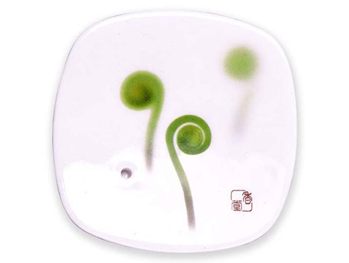 Stone Zen INC38571 Yume No Yume Schiet Varen Wit Houder 8 x 8 x 1 cm