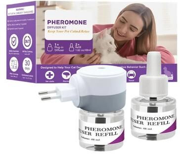 Inspired Living CalmPaws Cat Pheromone Diffuser Plug In For Stress Relief & Anxiety Support eu