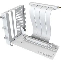 Montech Vertikales GPU Mounting Kit, PCIe 4.0 Riser-Kabel (weiss, 20cm), PC Gehäuse Zubehör