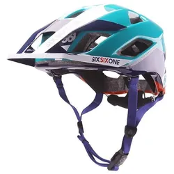 SixSixOne EVO AM Helm, MIPS, orange/blue, XS-S