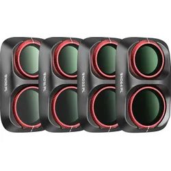 Freewell Osmo Pocket 4p Bright Day Filter Set, Action Cam Zubehör, Schwarz