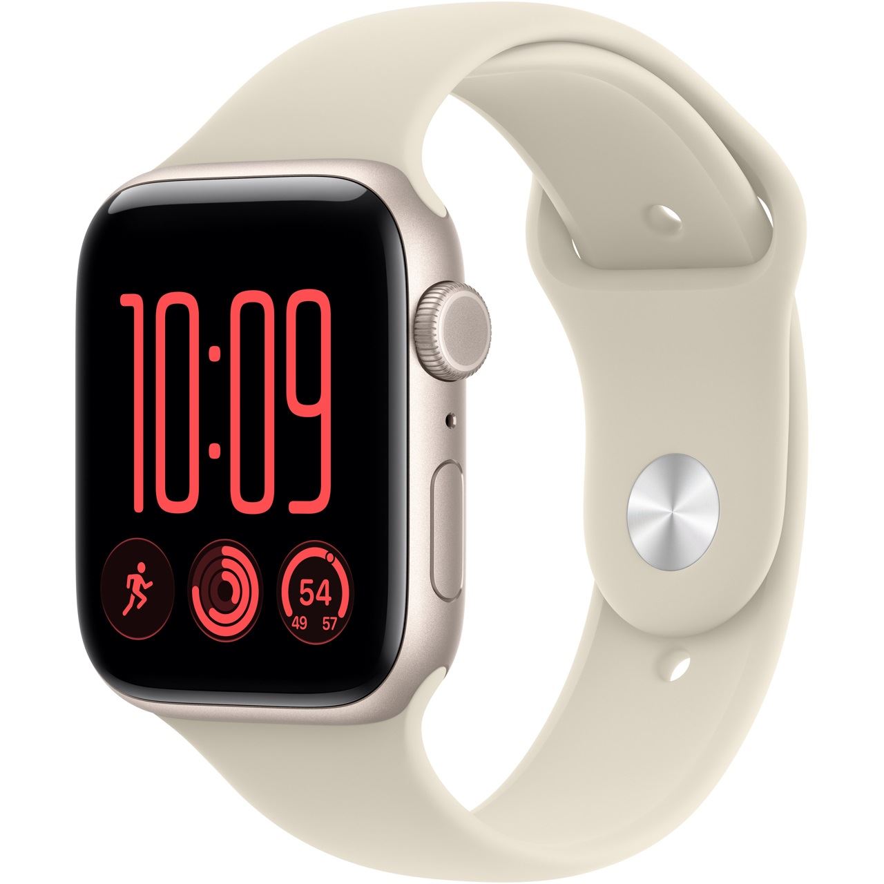 Apple Watch SE 3 2026 Aluminium Cellular 44mm Polarstern (Sportarmband sand) M/L