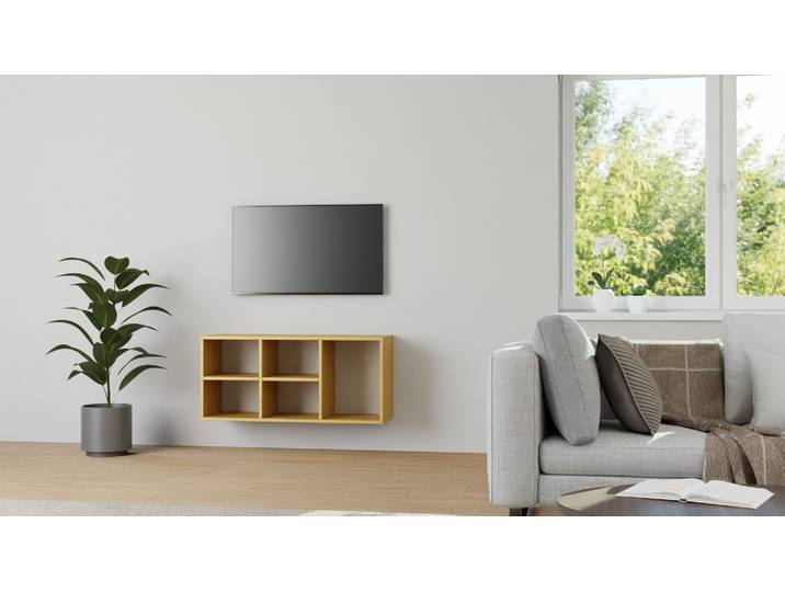 Hängesideboard aus Kirsche Kirsche (euro­päisch) Klarlack