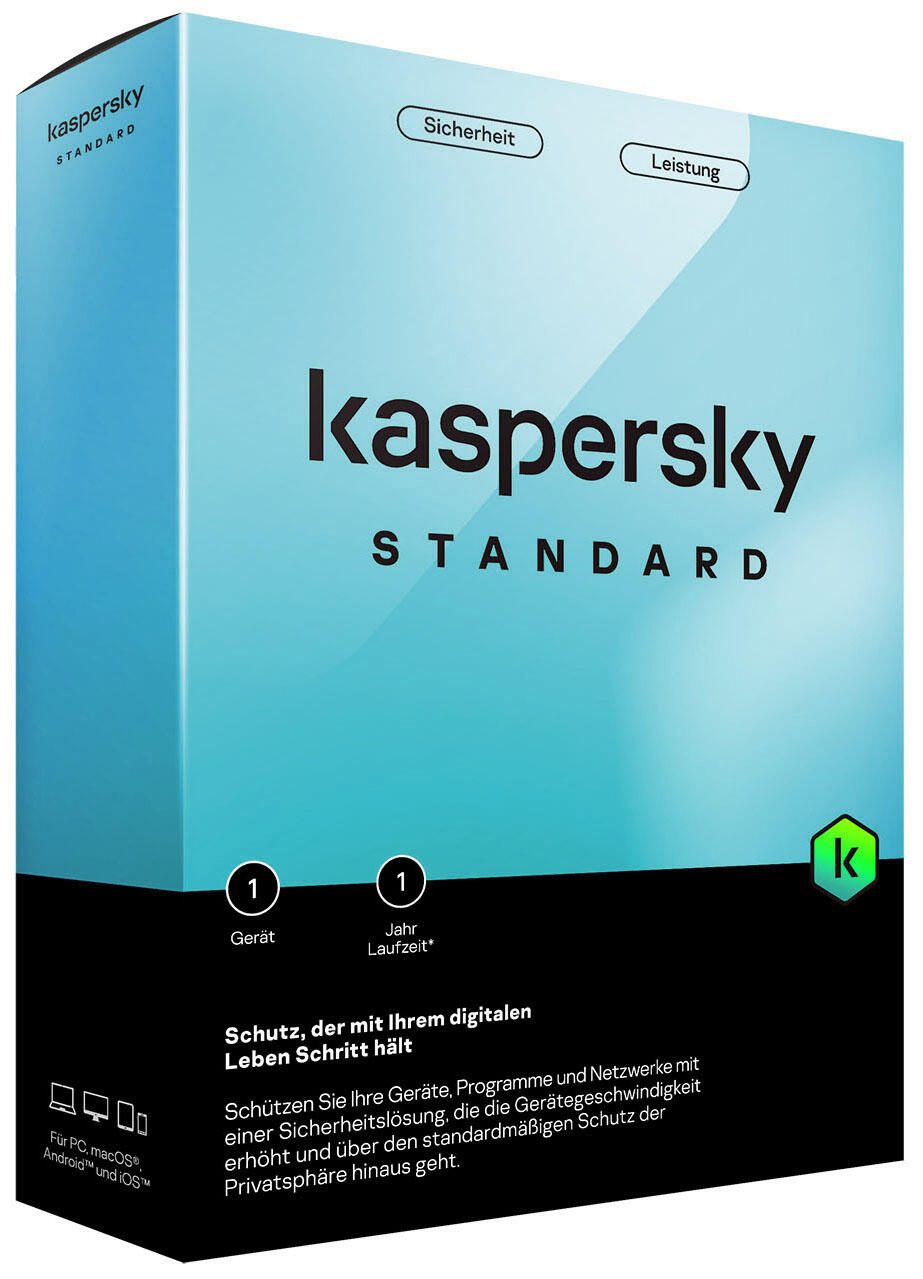 KASPERSKY Standard Sicherheitssoftware Vollversion (PKC) KL1041G5AFS