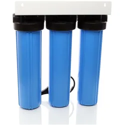 Naturewater NW-BRL03 3 Stufen Filter 5μ 32,89mm 1" Sedimentfilter Aktivkohle, Wasserfilter, Blau