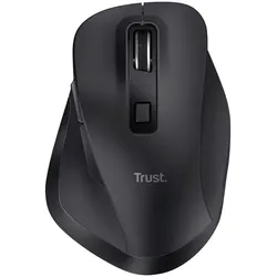 TRUST Fyda Rechargeable Wireless Comfort Mouse schwarz, ECO zertifiziert, USB