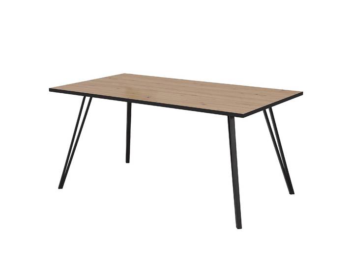 Table Tina 160 x 76 x 90cm Marron/Imitation chêne Artisan