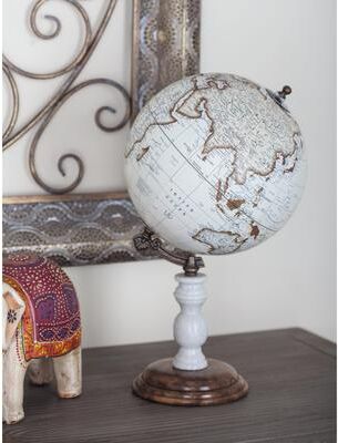 Studio 350 White Modern Globe 15 x 8 x 8 - 8 x 8 x 15