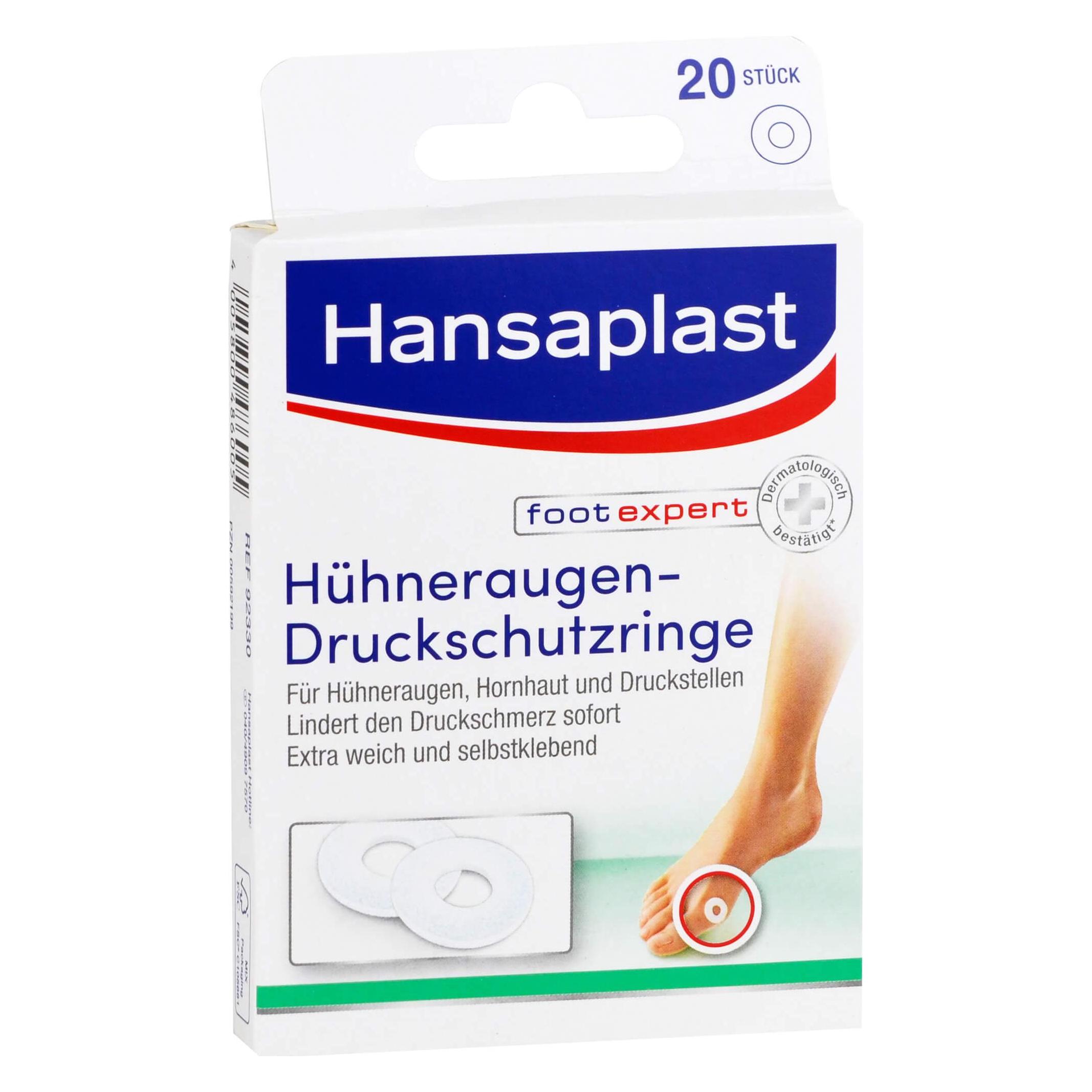 Hansaplast Hühneraugen-Druckschutzringe, 20 St. Pflaster (20x) (00592199)