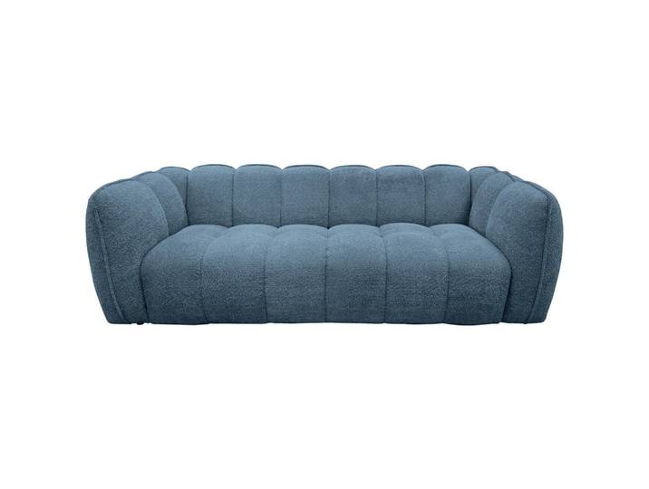 Carryhome Bigsofa, Blau, Kunststoff, 3-Sitzer, 235x73x103 cm, Rücken echt, Wohnzimmer, Sofas & Couches, Sofas, Bigsofas