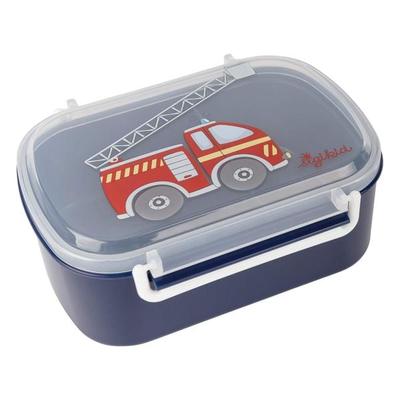 sigikid 25408 - Brotdose Feuerwehr, inklusive zusätzlichem Rohkostschälchen