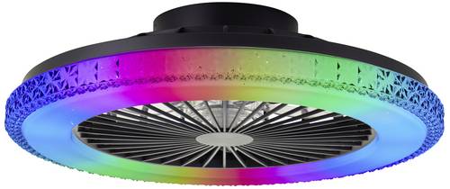 Brilliant G60040/06 Badria LED-Deckenleuchte mit Ventilator LED-Modul 40W Schwarz