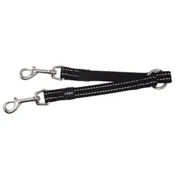 Rogz Snake Splitter Zwart (Hund, Allgemein), Halsband + Leine