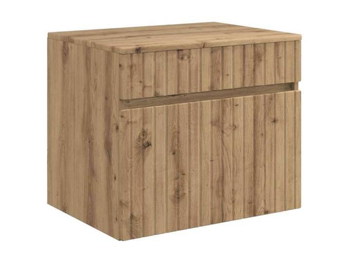 NOUVEAU Cabinet de salle de bain - Cabinet de Salle de Bain Mural - Chêne artisanal - Anti l'humidité - 59x44.5x50cm 72681