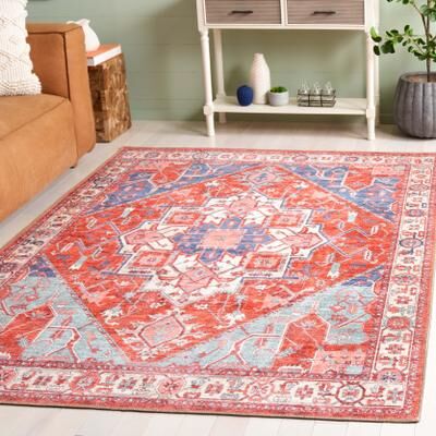 SAFAVIEH Serapi Thoma Traditional Machine Washable Cotton Rug