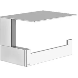 Gessi Rettangolo Accessoires Toilettenpapierrollenhalter mit Deckel, Wandmontage, 20849710, Farbe: Messing PVD