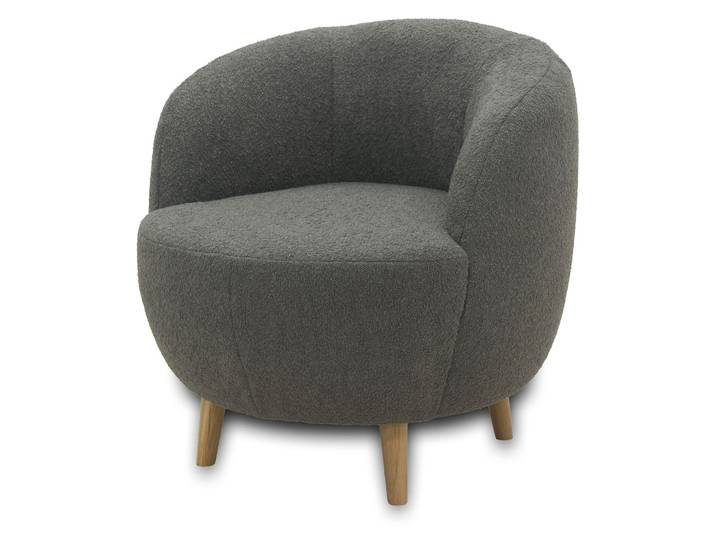 Domo Sessel »Ahus« - 72x76x72cm - dunkelgrau -