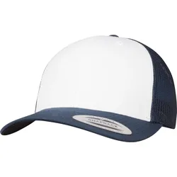 Flexfit Retro Trucker Colored Front Cap, navy/white/navy