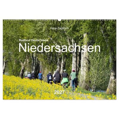 Radland Deutschland - Niedersachsen (Wandkalender 2027 DIN A2 quer), CALVENDO Monatskalender