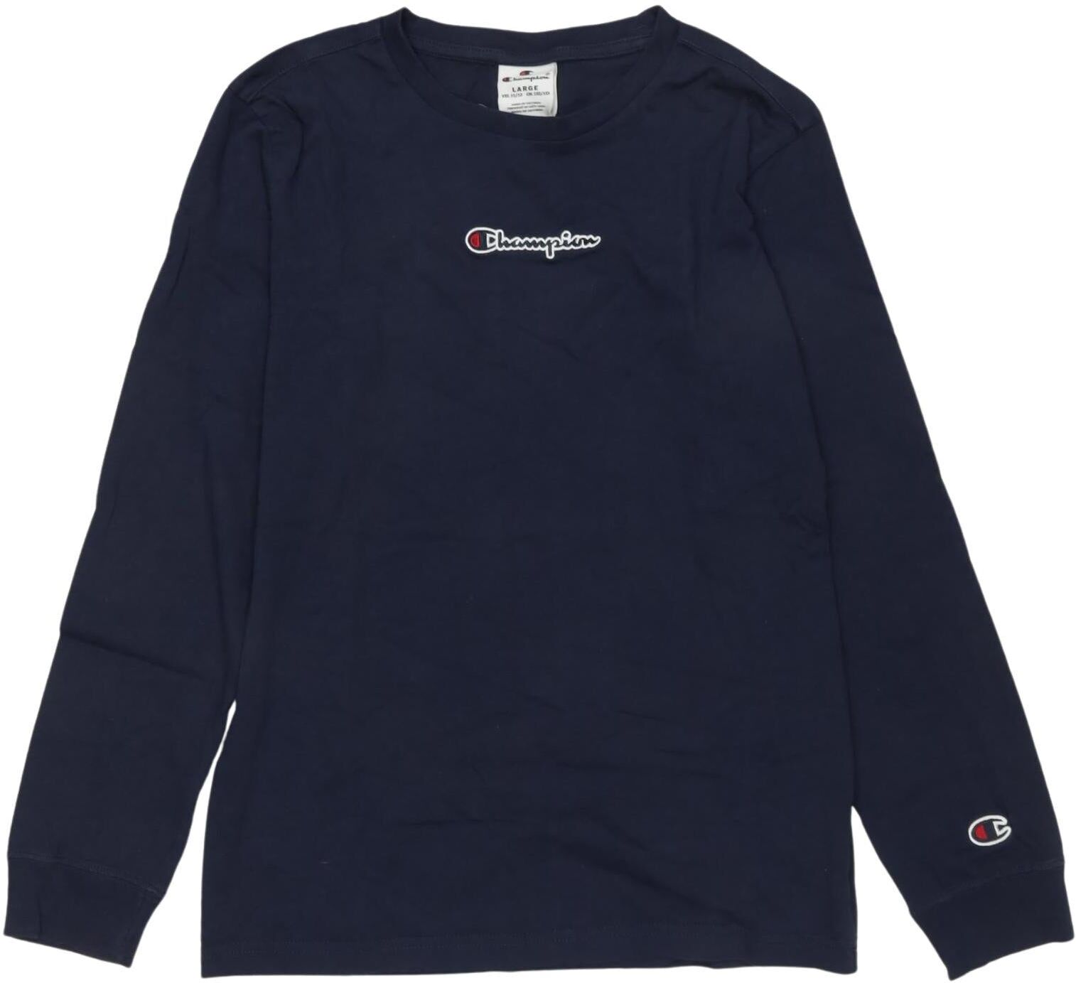 Champion Jungen Langarmshirt, Marineblau, Gr. EU 146 (US 11-12 Jahre), Baumwolle - Second Hand