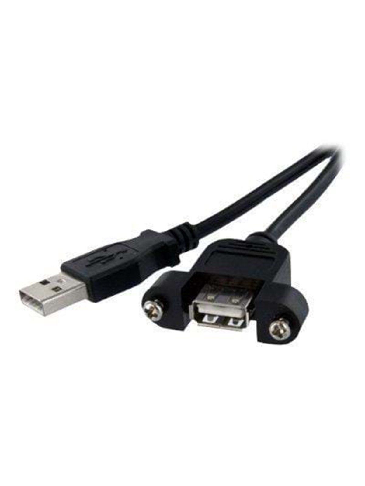 StarTech.com 1 ft Panel Befestigungskit USB Kabel A zu A - F/M - USB Verlängerungskabel