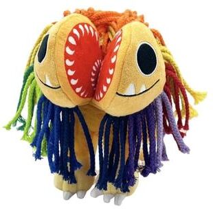 Useful Little Things Yarnaby Colorful Lion Plush Pillow 9.8in With Magnet Mouth