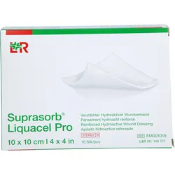 Suprasorb Liquacel pro 10x10 cm Kompressen 10 ST