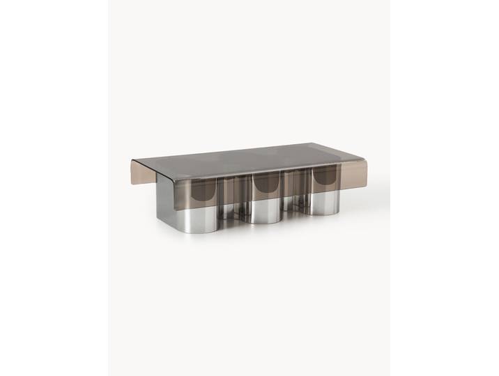 Table basse avec plateau en verre Jouri