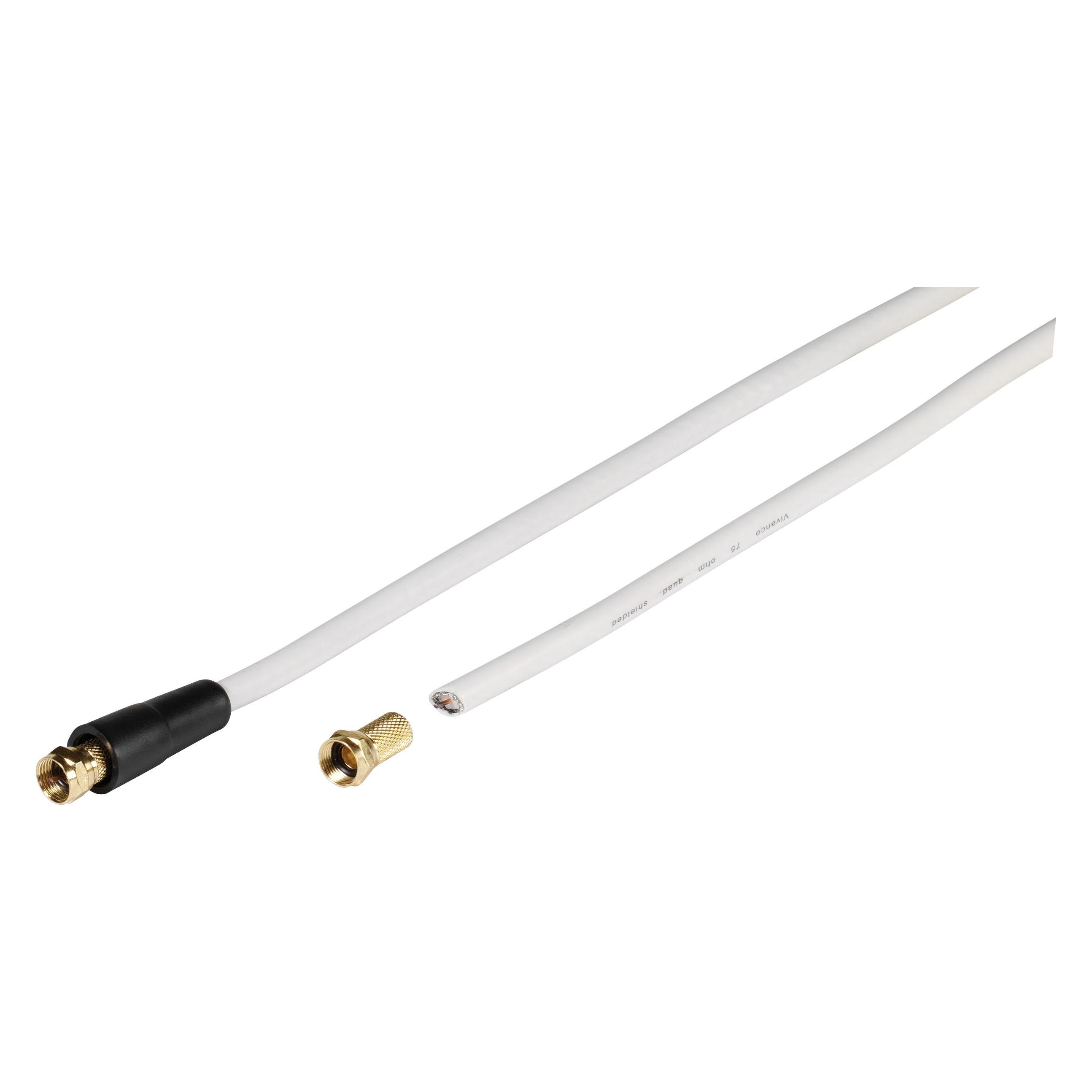 Vivanco SAT coaxial cable F (110 dB, SAT Kabel) (44061)