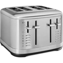 KitchenAid 5KMT4109ESX manueller 4-Scheiben Toaster Edelstahl, Toaster, Silber