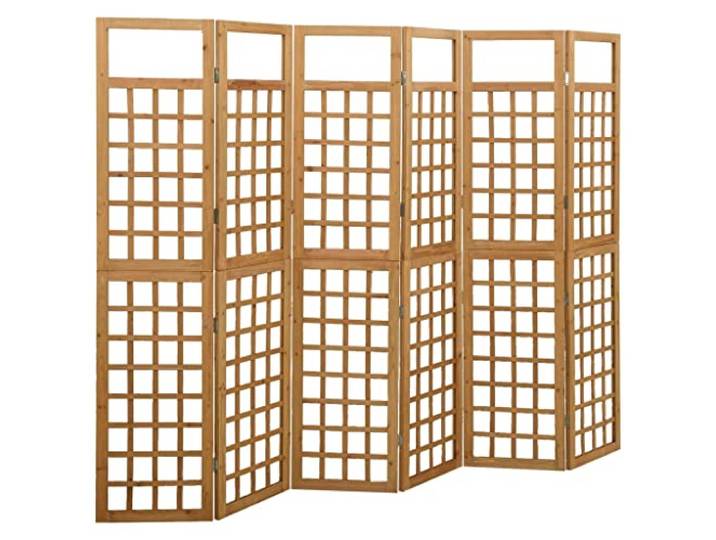 vidaXL Tannenholz Massiv Paravent Spalier 6-TLG. Rankhilfe Raumtrenner Raumteiler Trennwand Umkleide Sichtschutz Spanische Wand 242,5x180cm