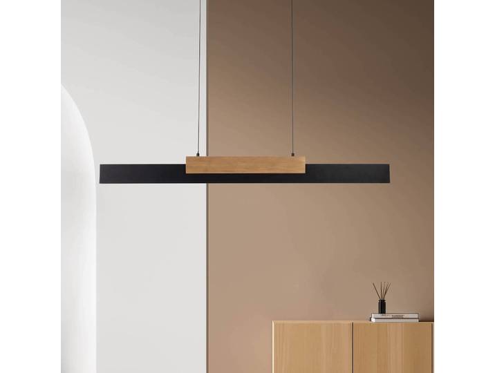 Näve Hängelampe Wiebke, dimmbar, schwarz, für Wohn- / Esszimmer, Metall, Modern