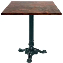 RestooTab - Tisch Bistrot 70x70cm Dekor underground Rost