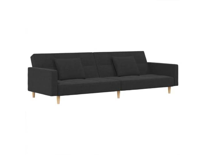 Todiikf Schlafsofa 2-Sitzer mit 2 Kissen, Dunkelgrau Bettsofa Klappsofa Flexibles 2-in-1 Klappsofa für Wohnzimmer & Schlafzimmer. Einfacher Umbau zum Gästebett inklusive 2 passenden Kissen.