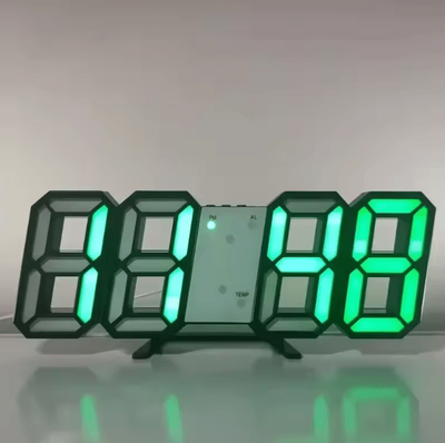 Inspire Curations 3D LED Digital Wall Clock With Alarm Time Date Temperature Display For Home & Office 05