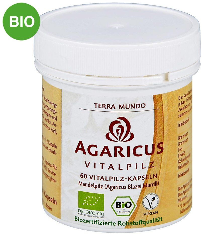 Agaricus Vitalpilz Bio Terra Mundo Kapseln
