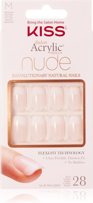 Kiss Nude Nails Cashmere false nails medium 28 pc