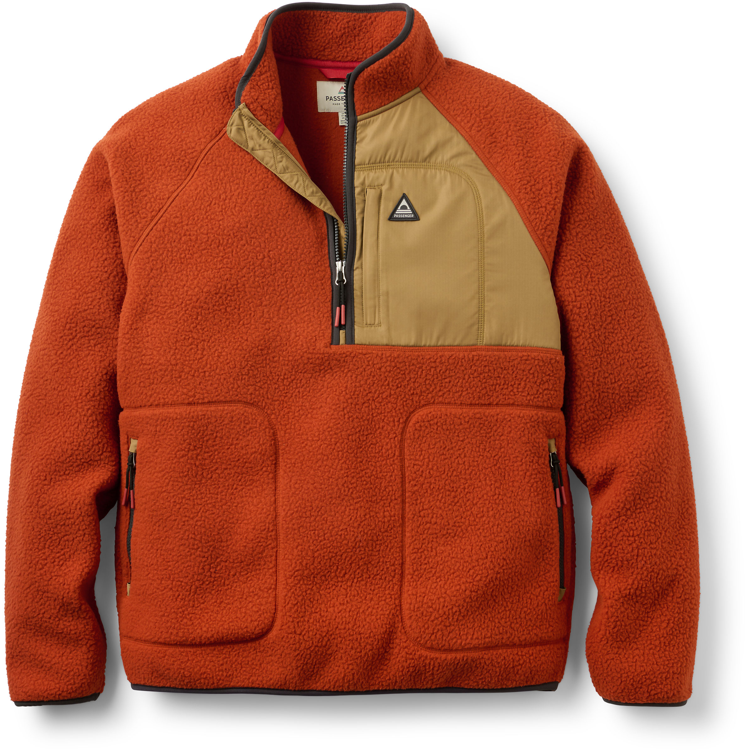 Passenger Offgrid 2.0 1/2 Zip Herren Pullover rot Größe L Lifestyle Elastisch