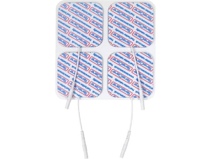 TensCare - 4 pads 50×50mm (1 set) electroden pads tens elektrodenpads Zelfklevende Elektroden Pads Gel-elektroden tens pads tens elektroden tens plakkers tens elektrode pads