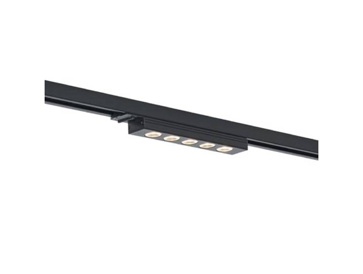 Qazqa LED moderne rail d éclairage rail lumineux noir 24cm Iconic Tsiri