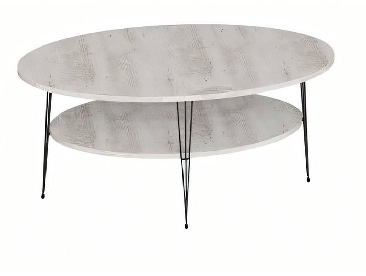 Xlmoebel Couchtisch Moderner grauer Tisch aus Holz mit Edelstahlrahmen (Packung, Couchtisch), Made in Europa