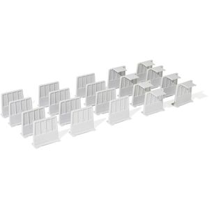 CP-Möbel Trennsteg 0108-00, für Planschrank DIN A1, Set für Schubladen-Unterteilung von DIN A1 in 8 x DIN A4