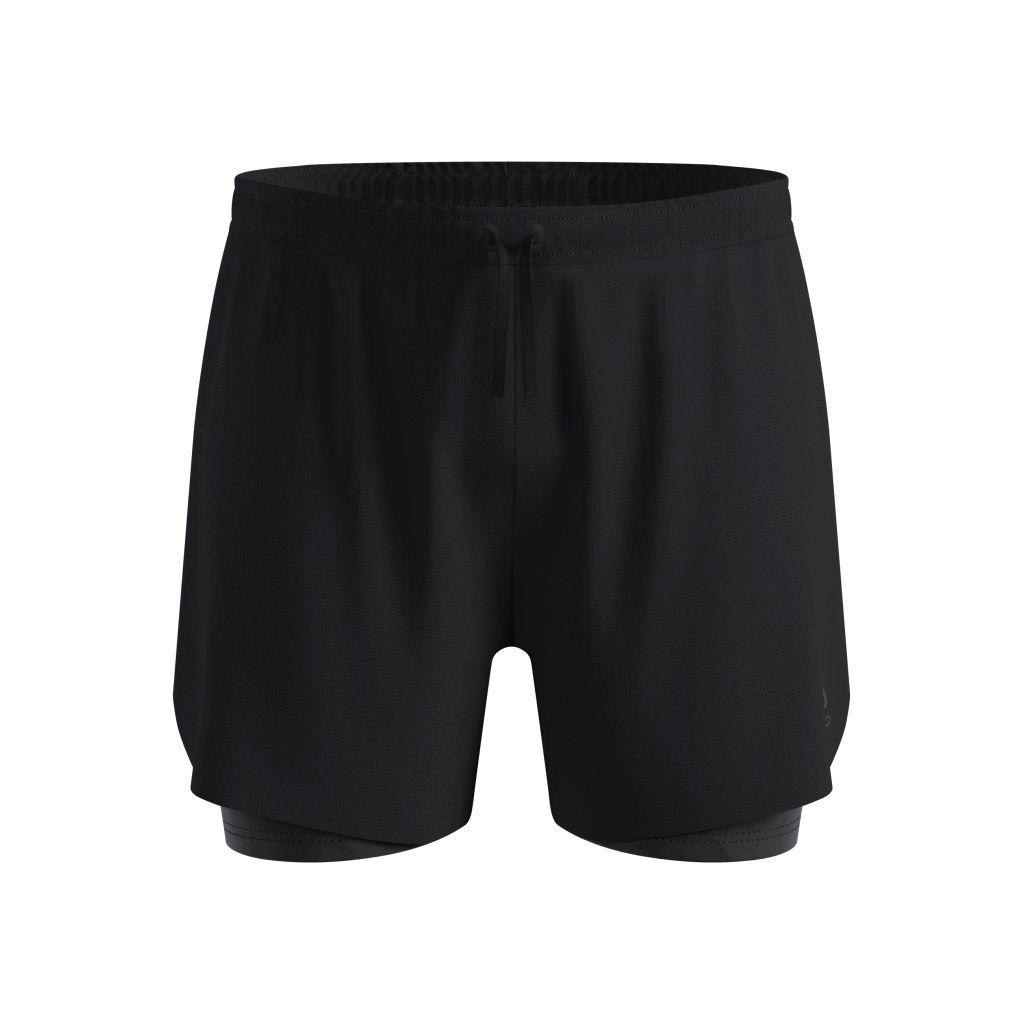 Odlo Herren Zeroweight 5 Inch Print 2-in-1 Short schwarz