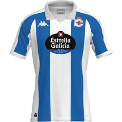 Kappa, Jungen, Fussballtrikot, Heimtrikot Kinder Deportivo La Corogne 2024/25 (158), Blau, Weiss