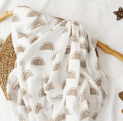Inspire Essentials Premium Cotton Muslin Swaddle Blanket 120 X 110 Cm Soft Newborn Baby Wrap 8