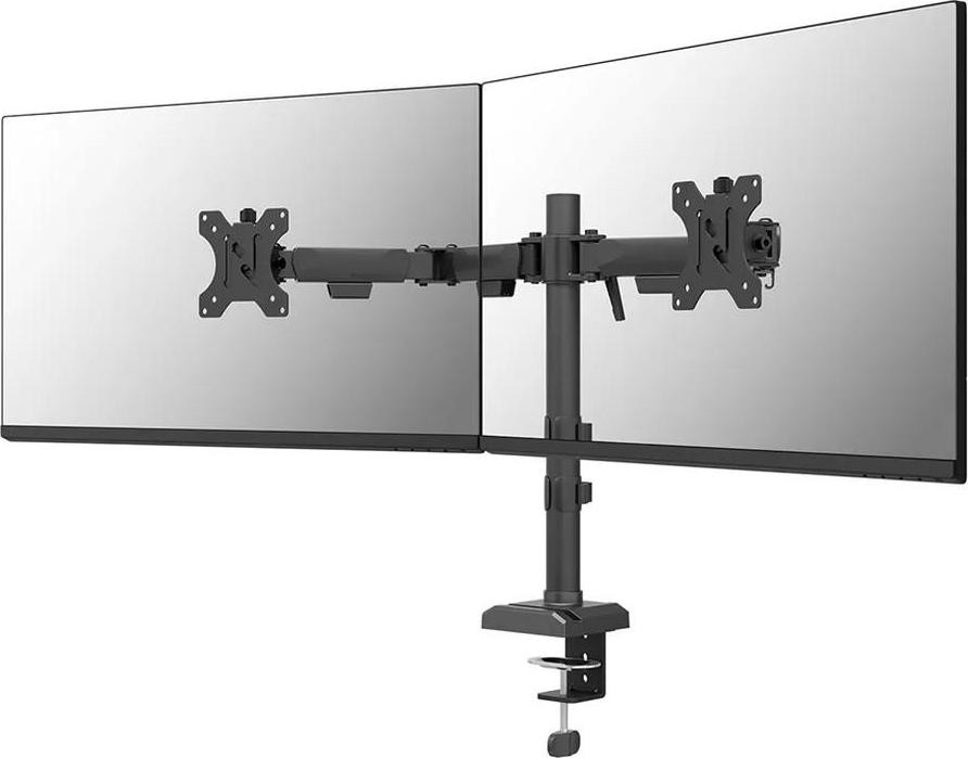 Neomounts by Newstar DS60-600BL2 Monitorarm voor 2 schermen, zwart, met tafelmontage