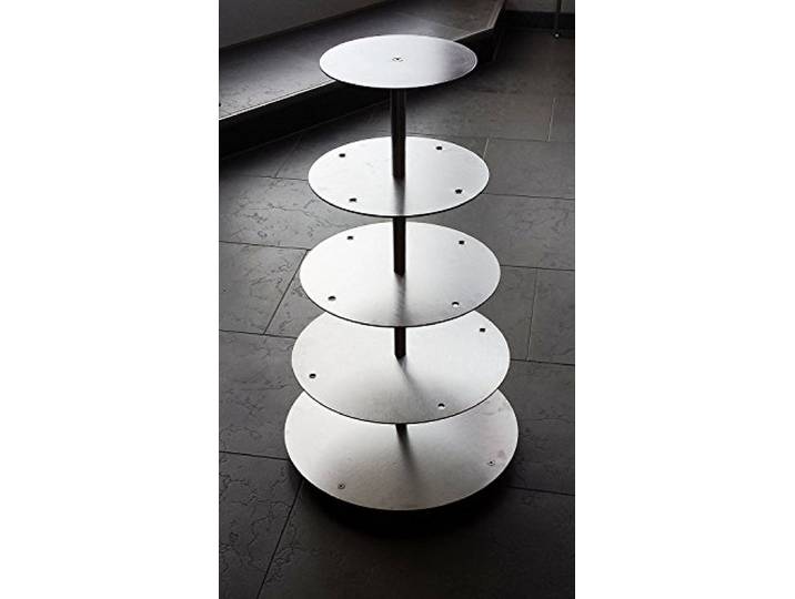 edelstahlheini Aluminium Tortenständer Rund Tortenetagere Hochzeit 4 Etagen (4 Stöckig (Ø 25 30 35 40cm))
