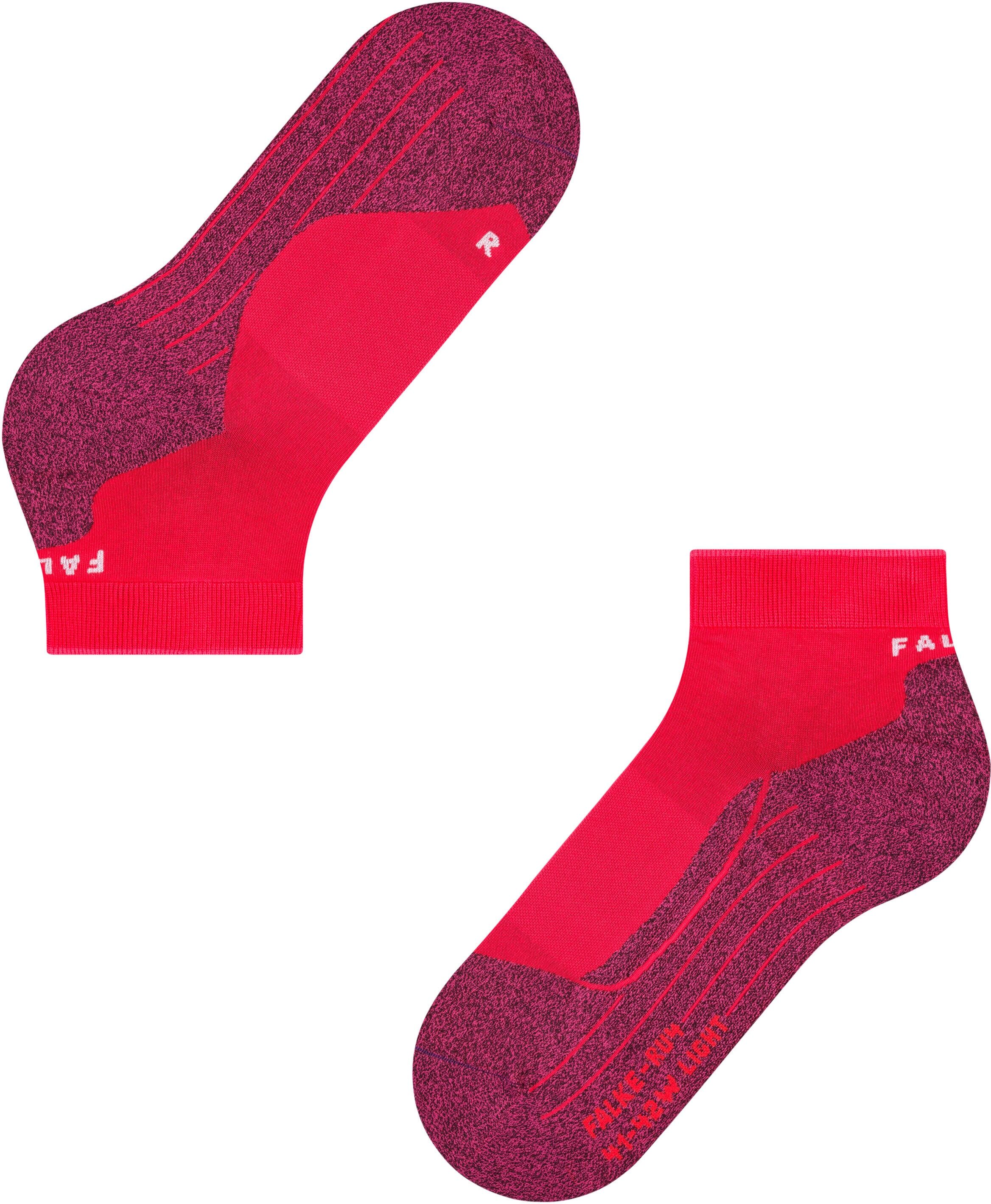 Laufsocken FALKE "RU4 Light Performance Short", Damen, Gr. 39-40, rosa (rose), Materialmix, normal, Socken Laufsocken, leichte Laufsocke mit mittlerer Polsterung, schnelltrocknend rose 39-40